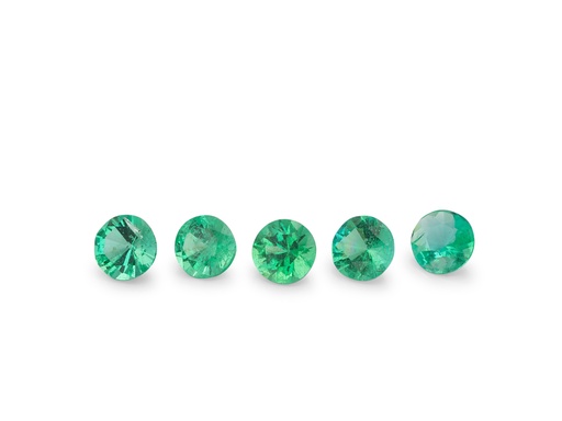 [ER0225B] Emerald 2.25mm Round Diamond Cut