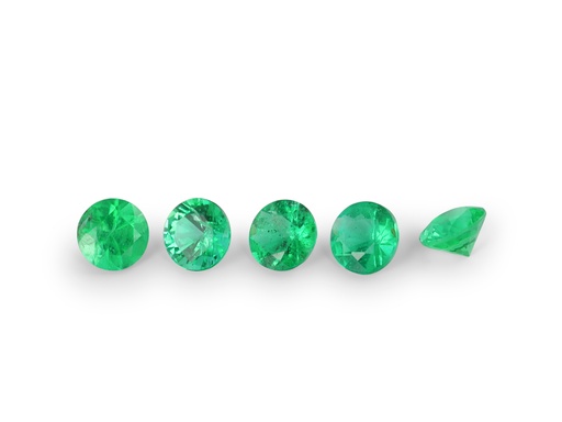 [ERD-0225] Emerald 2.25mm Round Diamond Cut Premium