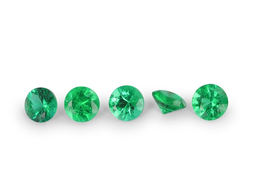 [ERD-025] Emerald 2.50mm Round Diamond Cut Premium