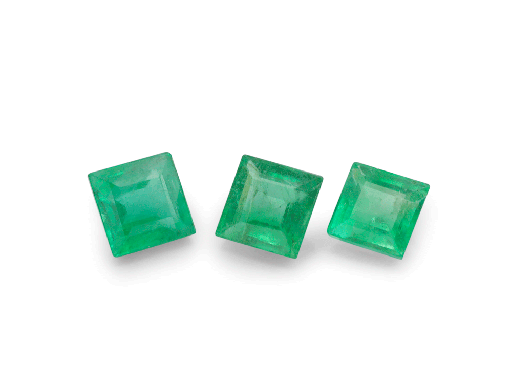 [EQ0375A] Emerald 3.75mm Carre Cut