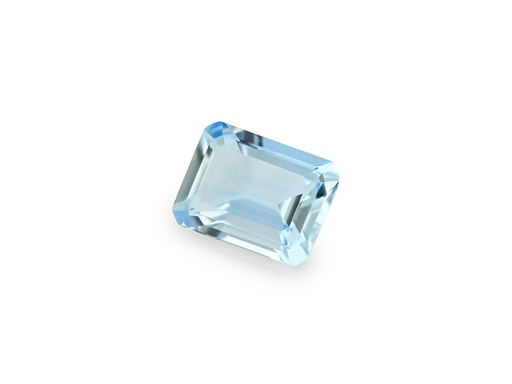 [QE0705B] Aquamarine 7x5mm Emerald Cut Light Blue