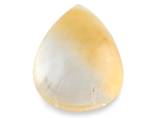[QZX3061] Gold Rutile Quartz 28x20mm Pear Shape Cabochon