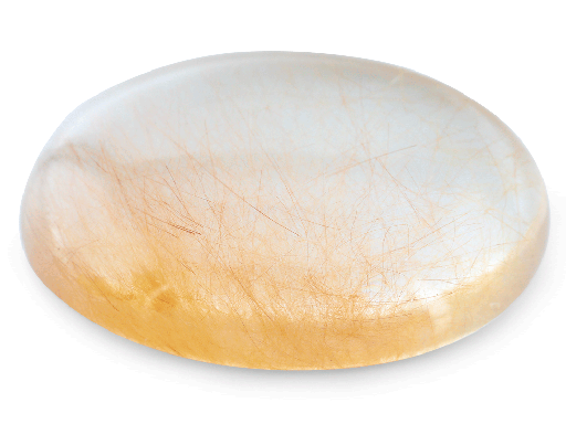 [QZX3075] Rutilated Quartz 32x22mm Oval Golden Red