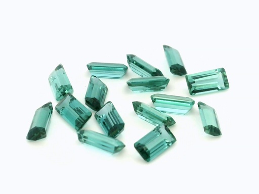 [TUGB0603B] Blue Green Tourmaline 6x3mm Baguette Light