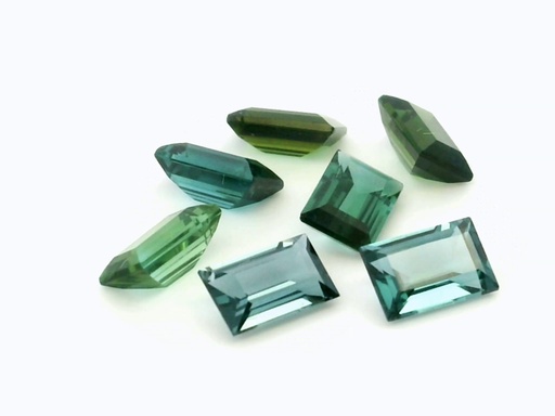 [TUGB0604A] Green Tourmaline 6x4mm Baguette