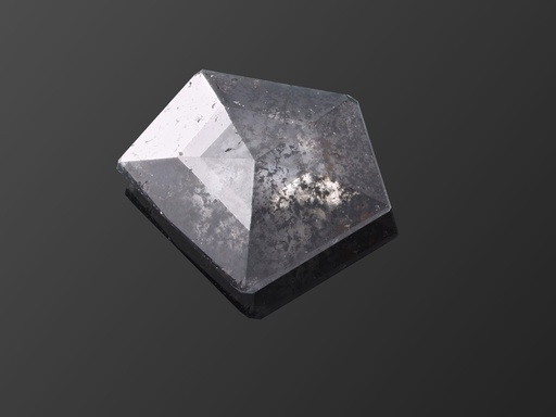 [DIAX3496] Salt & Pepper Diamond 5.5x4.5mm Fancy Pentagon Rose Cut