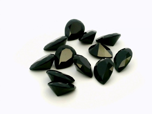 [SPBP0806] Black Spinel 8x6mm Pear Shape