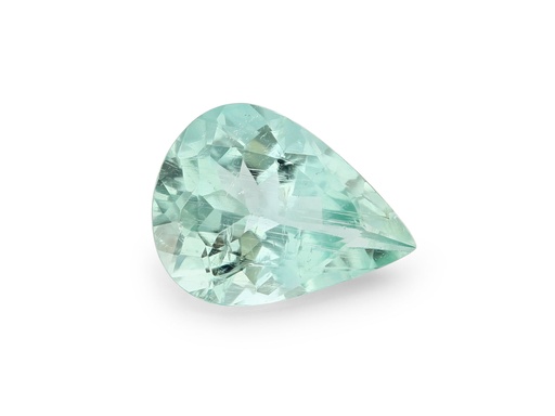 [TUX3372] Blue Green Tourmaline 7.97x6.01mm Pear Shape 'Paraiba Type'