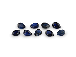 [SP30302] Aust Sapphire 3x2mm Pear Shape Dark 