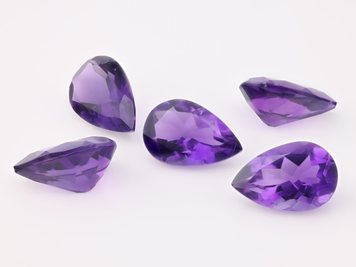 [QDPB1208] Amethyst 12x8mm Pear Shape Dark