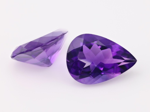 [QDPB1410] Amethyst 14x10mm Pear Shape Dark