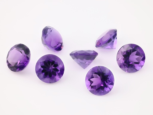 [QDRB0800] Amethyst 8.00mm Round Dark