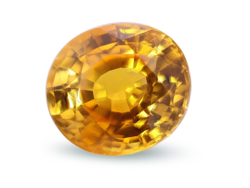 [SYX3149] Orange Sapphire 8.18x7.34mm Oval