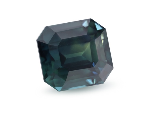 [SPAX4133] Teal Sapphire 8.06x7.52mm Emerald Cut
