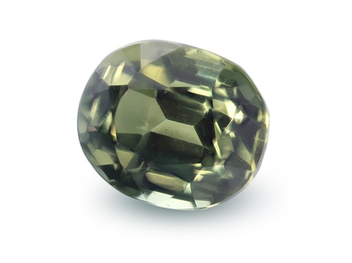 [SPAX4044] Sapphire 6.4x5.4mm Oval Green