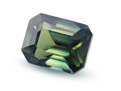 [SPAX4067] Sapphire 6.15x4.75mm Emerald Cut Teal