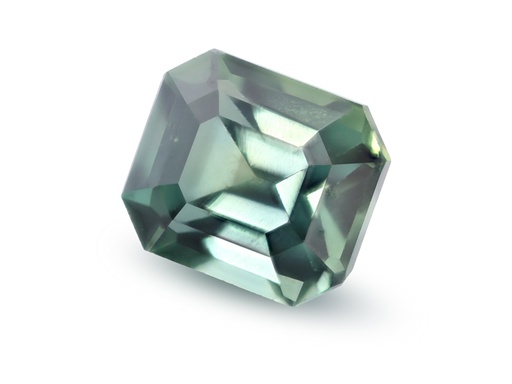 [SPAX4072] Sapphire 6.2x5.3mm Emerald Cut Teal
