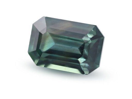 [SPAX4077] Sapphire 6.5x4.4mm Emerald Cut Teal