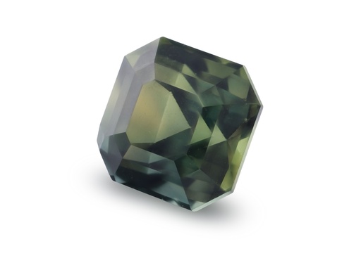 [SPAX4129] Sapphire 6.10mm Square Emerald Cut Teal