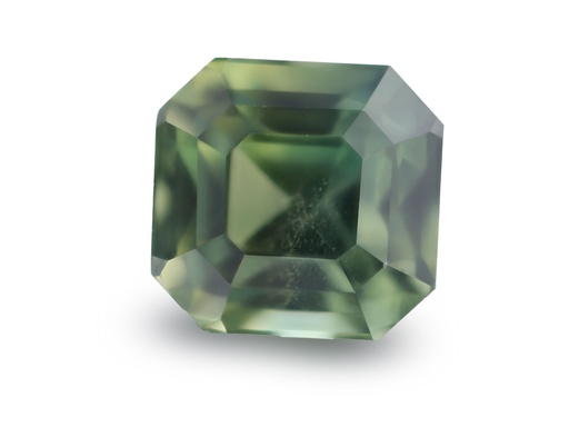 [SPAX4172] Sapphire 5.9x5.6mm Emerald Cut Green