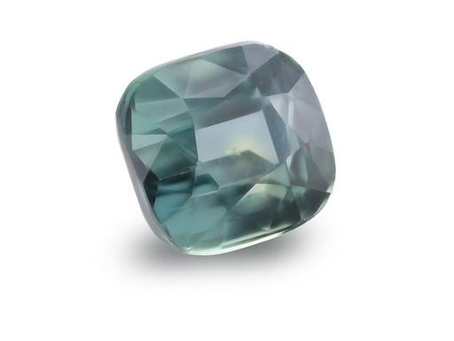 [SPAX4184] Sapphire 6x5.6mm Cushion Teal