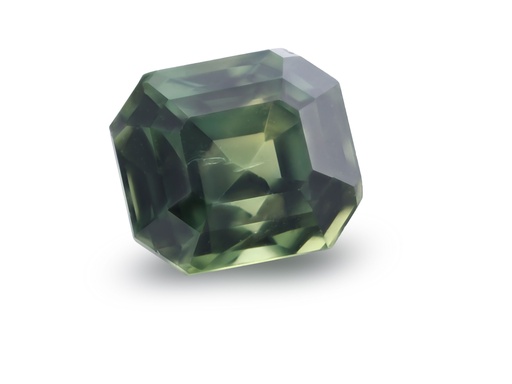 [SPAX4185] Sapphire 6.2x5.3mm Emerald Cut Green