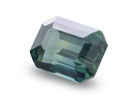 [SPAX4197] Sapphire 6.9x5.1mm Emerald Cut Teal