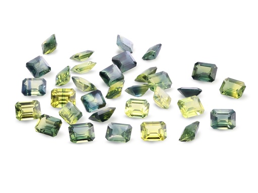 [SPAE0504A] Parti Sapphire 5x4mm Emerald Cut
