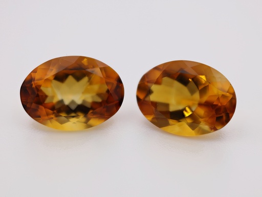 [QCVB1410P1] Citrine 14x10mm Oval Dark