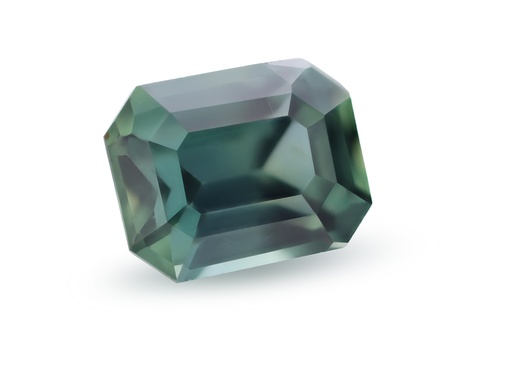 [SPAX4114] Sapphire 6.25x4.9mm Emerald Cut Teal