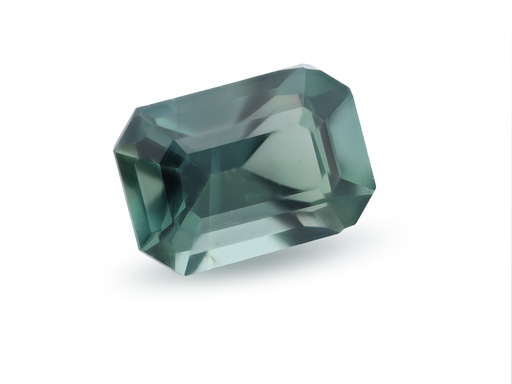 [SPAX4118] Sapphire 6.6x4.6mm Emerald Cut Teal