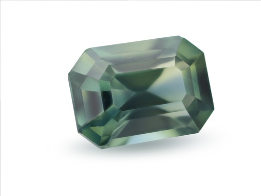 [SPAX4120] Sapphire 6.6x4.8mm Emerald Cut Teal