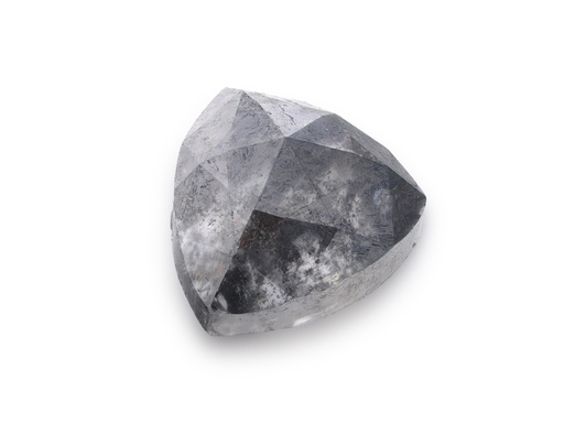 [DIAX3504] Salt & Pepper Diamond 5.9x5.1mm Trilliant Rose Cut