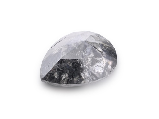 [DIAX3505] Salt & Pepper Diamond 5.9x4.5mm Pear Shape Rose Cut