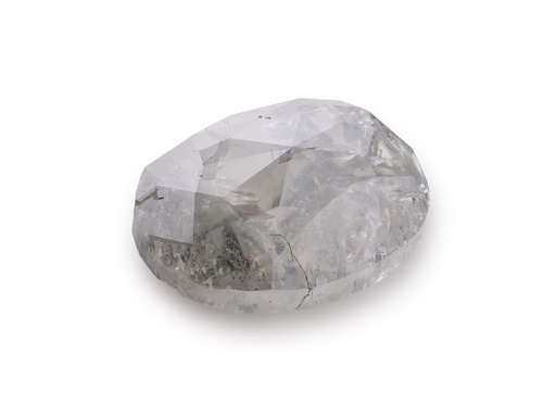 [DIAX3506] Salt & Pepper Diamond 6.1x4.7mm Oval Rose Cut