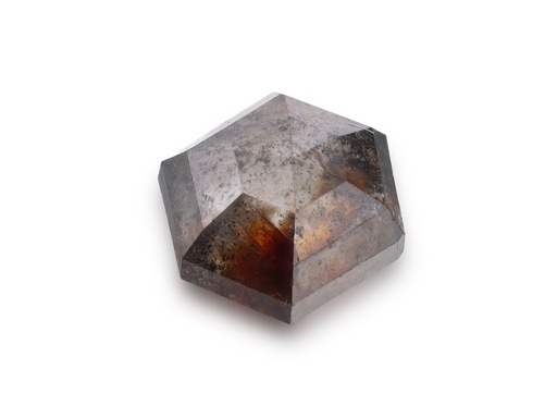 [DIAX3523] Salt & Pepper Diamond 6x4.8mm Hexagon Rose Cut