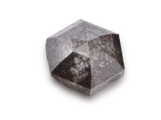 [DIAX3529] Salt & Pepper Diamond 5.8x5.2mm Hexagon Rose Cut