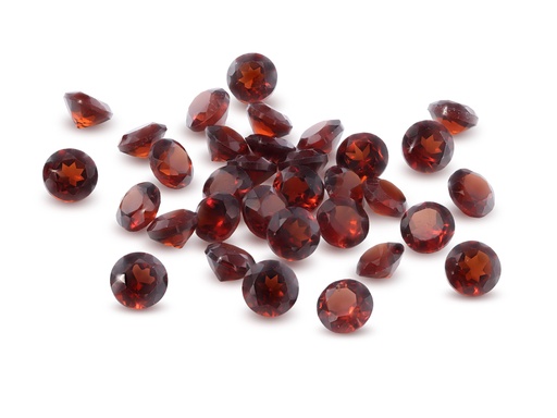 [GARB0350S] Almandine Garnet 3.50mm Round Diamond Cut