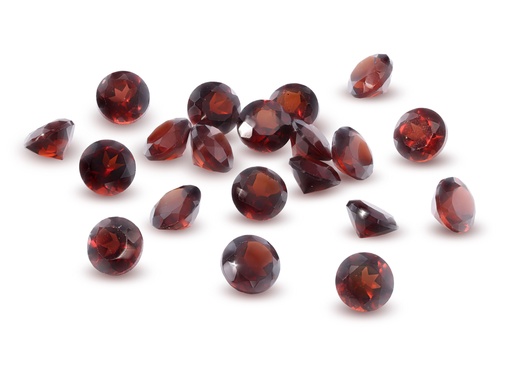 [GARB0400S] Almandine Garnet 4.00mm Round Diamond Cut