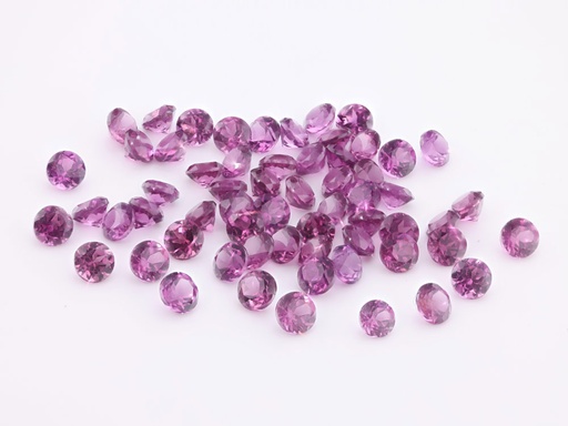 [GRRB0250S] Rhodolite Garnet 2.50mm Round Diamond Cut
