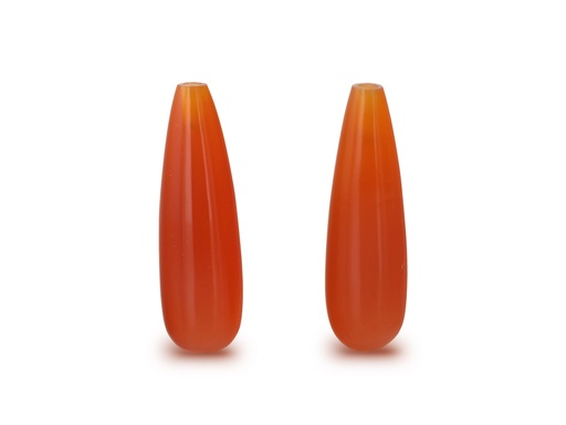 [ACDC2006P] Carnelian 20x6mm Drop Pair