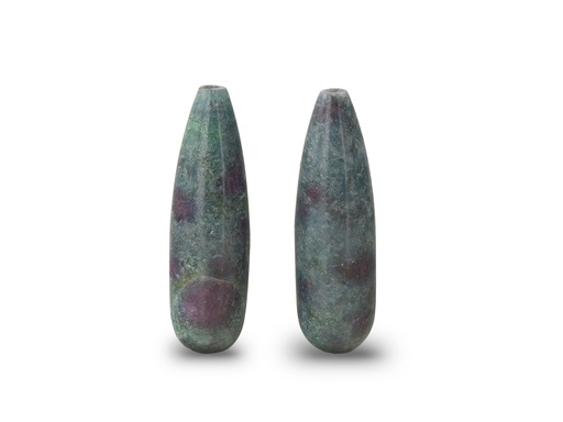 [KYDC2006P] Ruby in Kyanite 20x6mm Drop Pair