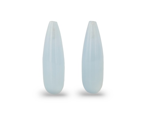 [BADC2008P] Aquamarine 20x6mm Polished Drop Pair