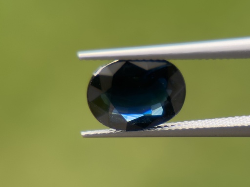 [SAX3591] Australian Sapphire 8.1x6.15mm Oval Dark Blue