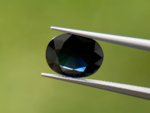 [SAX3602] Australian Sapphire 10x8mm Oval Dark Blue
