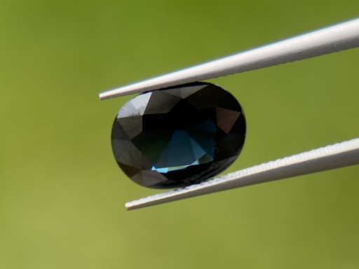 [SAX3603] Australian Sapphire 10.2x8.2mm Oval Dark Blue