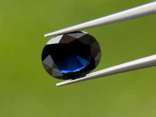 [SAX3635] Australian Sapphire 9x7.1mm Oval Dark Blue