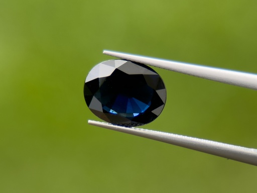 [SAX3638] Australian Sapphire 8.75x6.85mm Oval Dark Blue