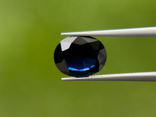 [SAX3640] Australian Sapphire 8.75x6.85mm Oval Dark Blue