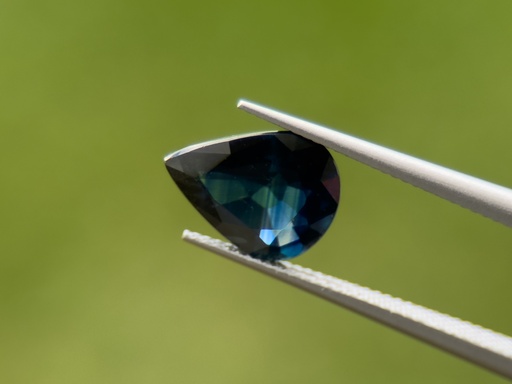 [SAX3652] Australian Sapphire 9.3x6.5mm Pear Shape Dark Blue